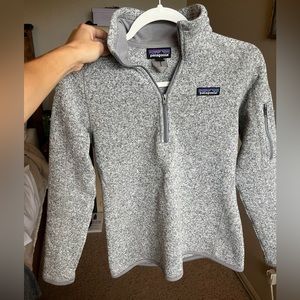 Patagonia Heather Grey Extra Small XS Quarter Zip Sweatshirt Hoodie Crewneck